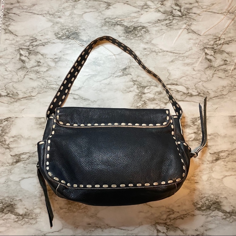 nuovedive italian leather bag navy blue - Picture 7 of 7